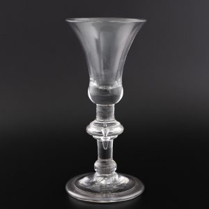 Georgian Wine Glass with Baluster Stem c1730