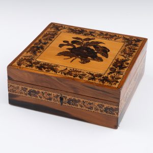 Tunbridge Ware Handkerchief Box James Medhurst c1855