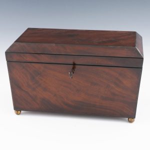 Converted Victorian Tea Caddy of Casket Form c1850