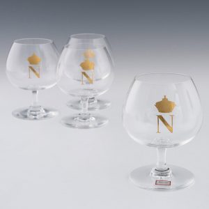 Four Baccarat Napoleon Cognac Balloons Post War