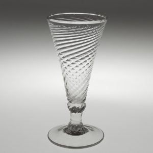 Wrythen Moulded  Georgian Ale Glass c1780