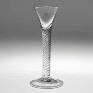 Georgian Cordial Glass with Air Twist Stem c1745