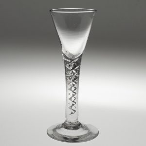 Georgian Cordial Glass with Mercury Twist Stem c1750