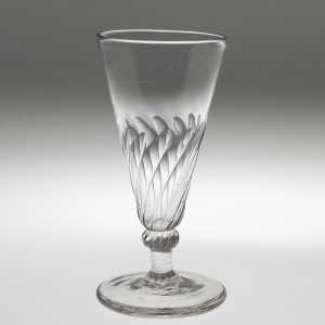 Georgian Ale Glass with Petal Moulding c1780