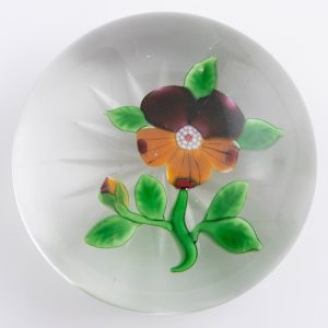 Baccarat Paperweight Lampwork Pansy c1880