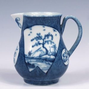 Worcester Porcelain Fisherman Pattern Cream Jug c1765