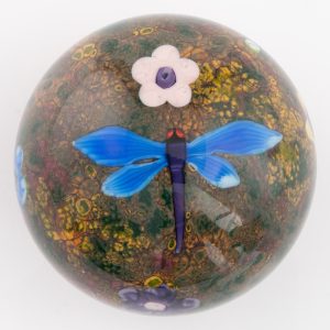 Selkirk Paperweight Lampwork Dragonfly 1980