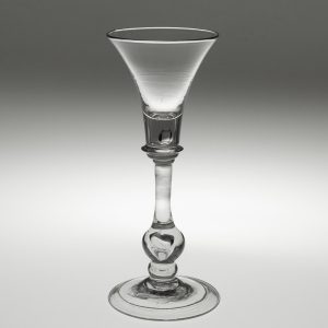 Georgian Cordial Glass with Baluster Stem c1735
