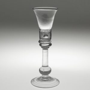 Georgian Cordial Glass with Baluster Stem c1725