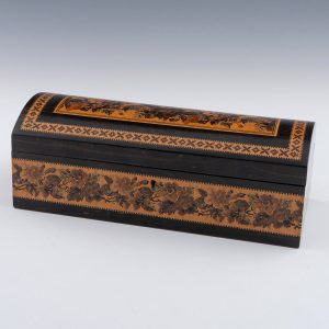 Tunbridge Ware Glove Box by Thomas Barton c1870
