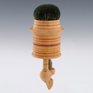Whitewood Tunbridge Ware Sewing Clamp c1810