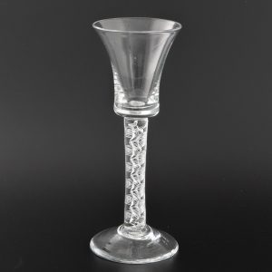 Georgian Wine Glass with Air Twist Stem c1750