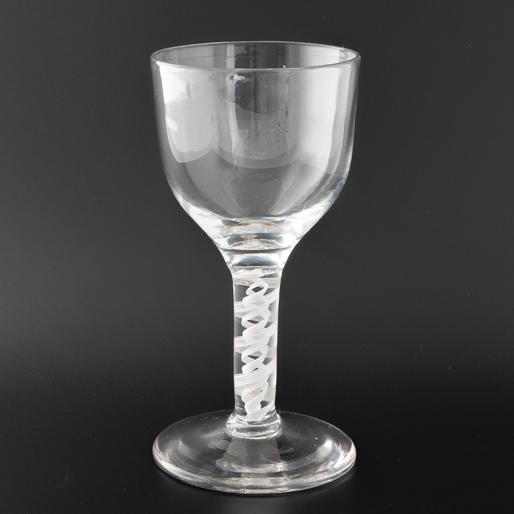 Georgian Goblet with opaque Twist Stem