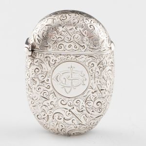Sampson Mordan Silver Vesta Case London 1892