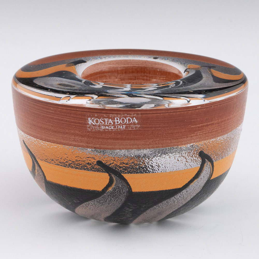 Monica Backstrom Tonga Pattern Vase for Kosta Boda