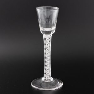 Georgian Cordial Glass With Opaque Twist Stem