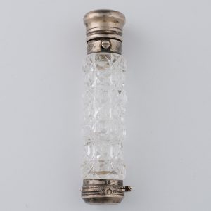 Silver Capped Scent and Salts Bottle London 1895