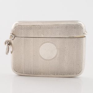 Large Sterling Silver Vesta Case Birmingham 1920