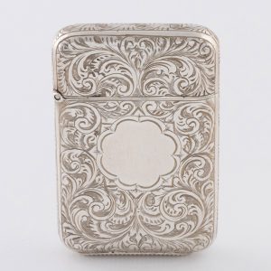 Sampson Mordan Silver Vesta Case London 1880