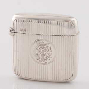 George Unite Silver Vesta Case Chester 1898