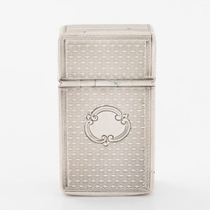 Edward Smith Silver Vesta Case Birmingham 1853