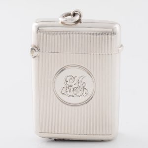 Sterling Silver Vesta Case Birmingham 1896
