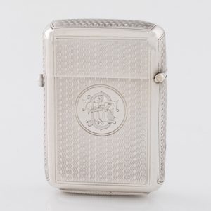 Sterling Silver Vesta Case with Button Release London 1871