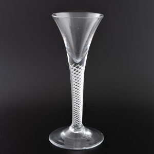Georgian Wine Glass Air Twist Stem c1750