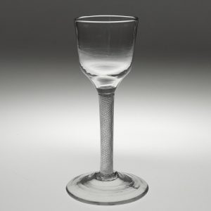 Georgian Wine Glass Air Twist Stem c1750