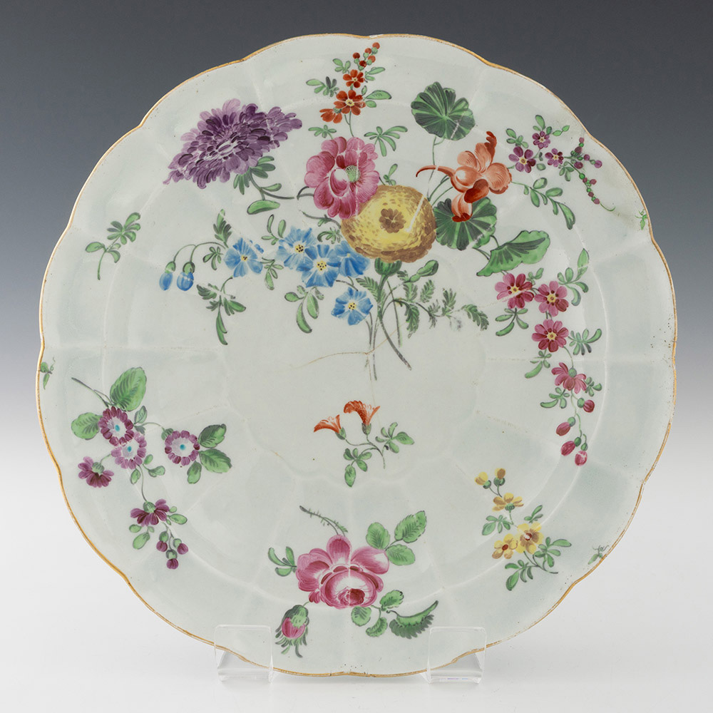 First Period Worcester Porcelain Junket Dish c1770