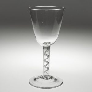 18th Century Glass Goblet Air Twist Stem c1750
