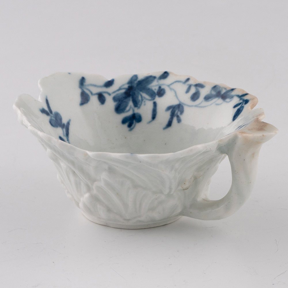 First Period Worcester Porcelain Butter Boat c1765