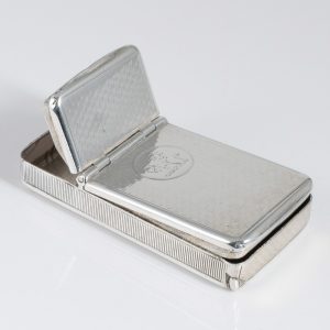 Silver Vesta Case with Cigarillo Cutter London 1853