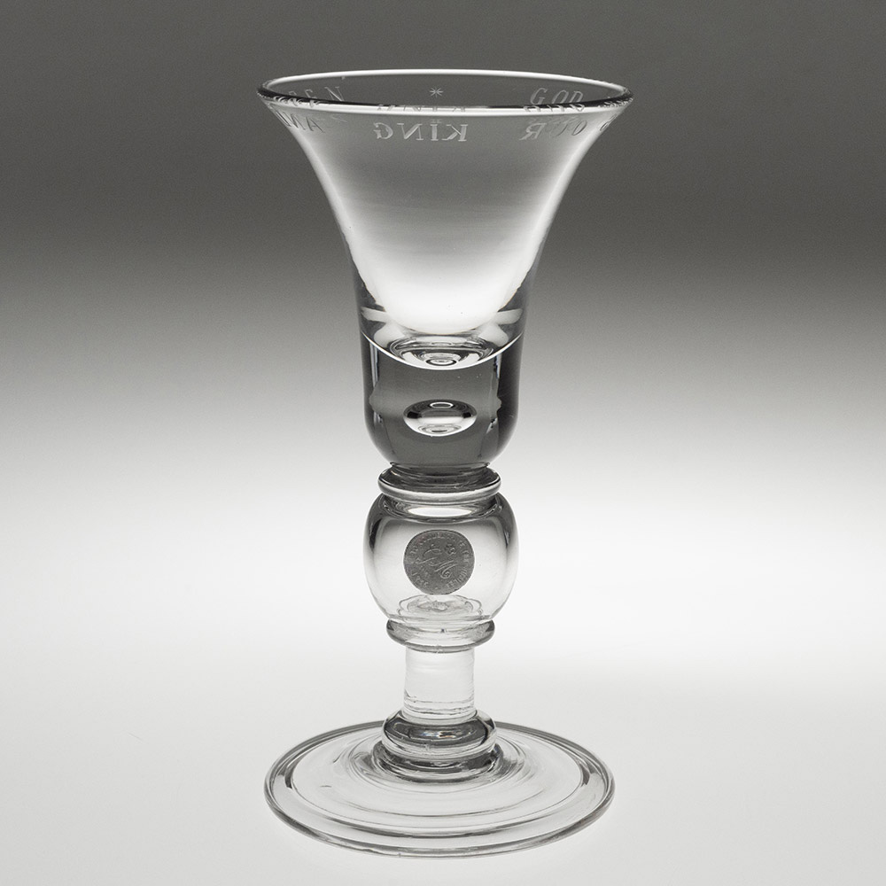 Engraved Baluster Wine Glass
