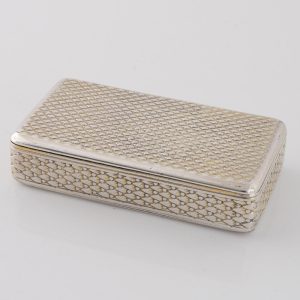 Silver Snuff Box with Gilding William Parker London 1806
