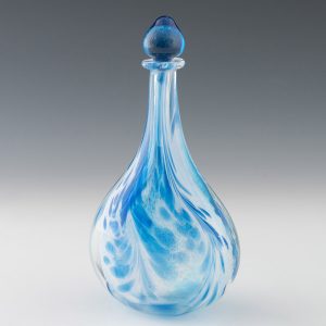 Siddy Langley Blue and White Stoppered Flask 2022