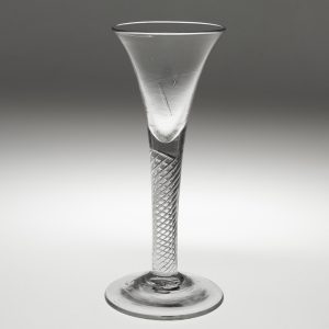 Georgian Wine Glass with Air Twist Stem c1750
