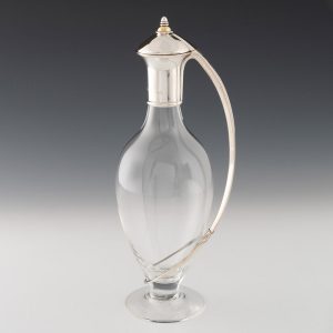 Silver and Glass Claret Jug Birmingham 1998