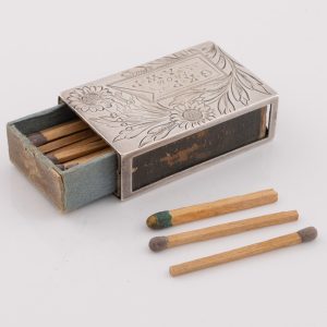 Sampson Mordan Matchbox Cover with Striker London 1883