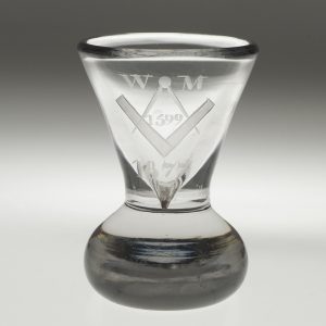 Masonic Glassware - Victorian Firing Glass c1875