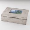 Sheffield Pewter Box with Enamel