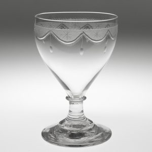 19th Century Rummer Glass with Engraving c1820