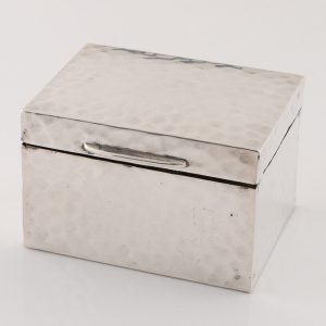 Sterling Silver Miniature Box with Playing Cards London 1906