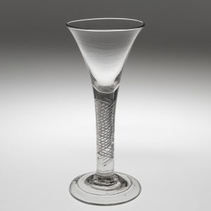 Georgian Wine Glass with Air Twist Stem c1745