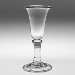 Georgian Gin Glass with Folded Foot c1745