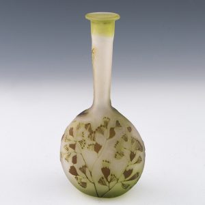 Galle Cameo Vase Aquatic Plants c1910