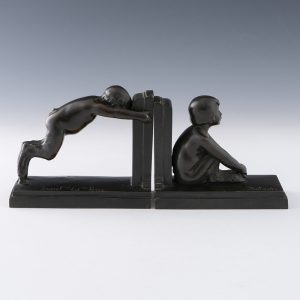 Pair of Bronze Bookends