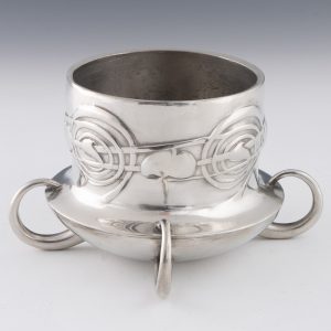 Liberty Tudric Pewter Cachepot by Archibald Knox c1905