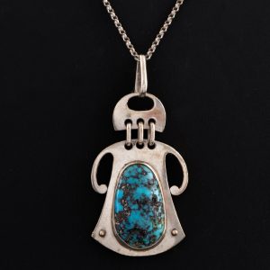 Silver and Turquoise Necklace by Murrle Bennett c1910