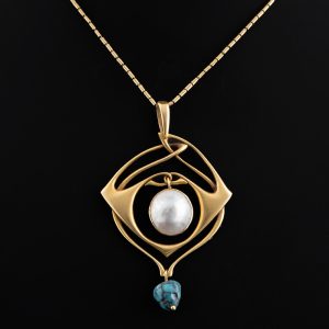 Liberty Jewellery - Gold Pendant by Archibald Knox c1905